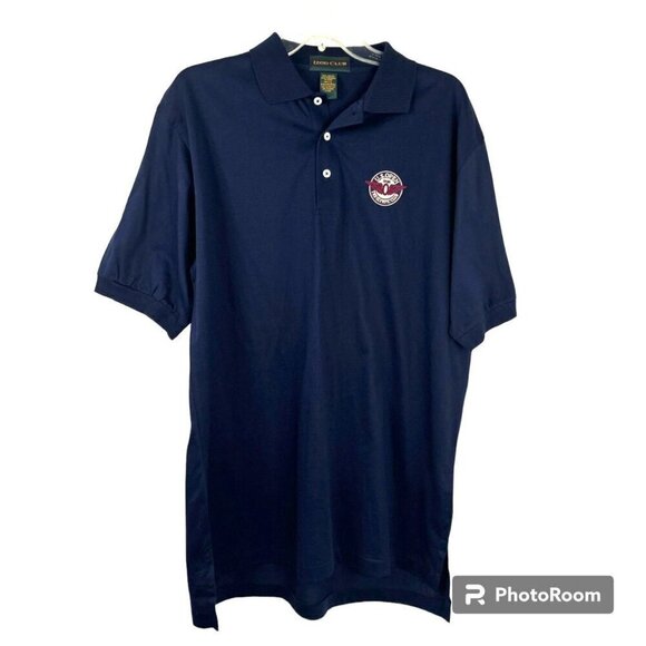 Izod Club Golf Polo Navy US Open 1998 Olympic Club Cotton Men's Large EUC - Picture 1 of 8